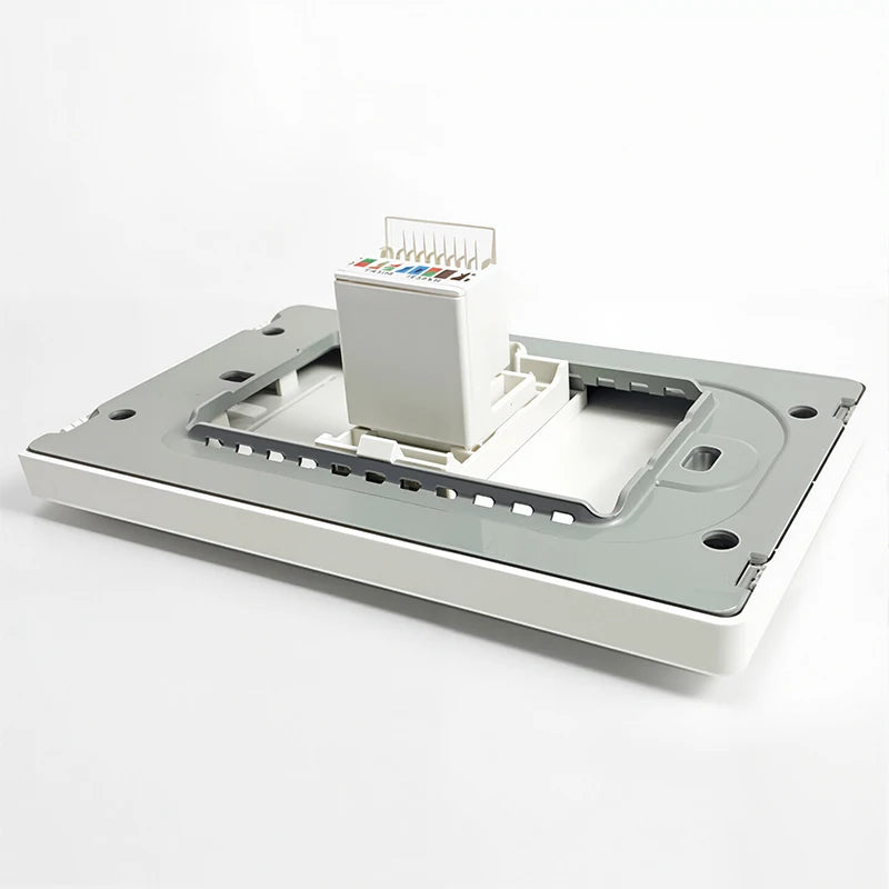 Brazil Standard Wall Socket (Type N) with Type‑C USB, 3‑Gang Wall Switch, Tempered Glass Panel, Stable Power for Home/Office