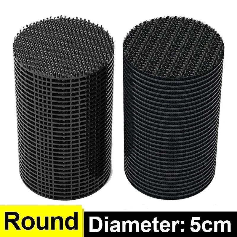 2/100pcs Carpet Fixing Stickers Double Faced High Adhesive Car Carpet Fixed Patches Home Floor Foot Mats Anti Skid Grip Tapes