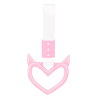 Colorful Car Tow Strap Tsurikawa Ring Heart JDM Train Bus Handle Hand Strap Styling Drift Charm Strap Auto Accessories