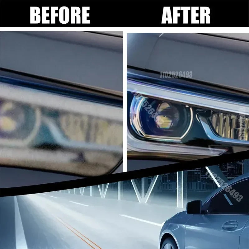 Car Headlight Restoration Crystal Oxidation Yellowing Repair Refurbishment Lens Headlight Polishing Refurbishing Kit Tools New