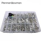 1050 Pcs Car Electrical Wire Terminal 1/1.5/1.8/2.2/2.8/3.5mm Electric Connector Plug Removal Male Female Crimp Auto Plug Pins