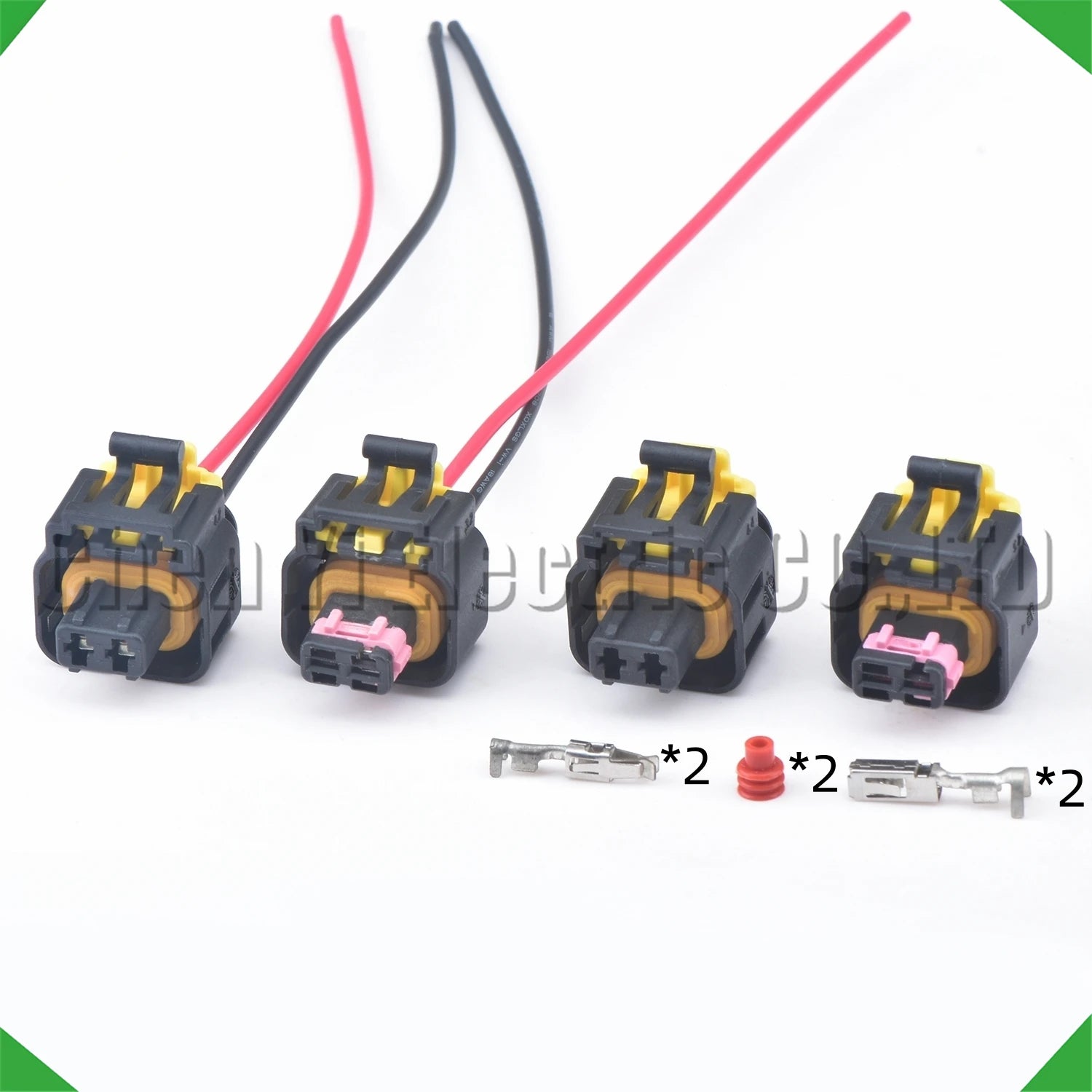 2-pin wire harness harness automobile waterproof housing fuel injector
