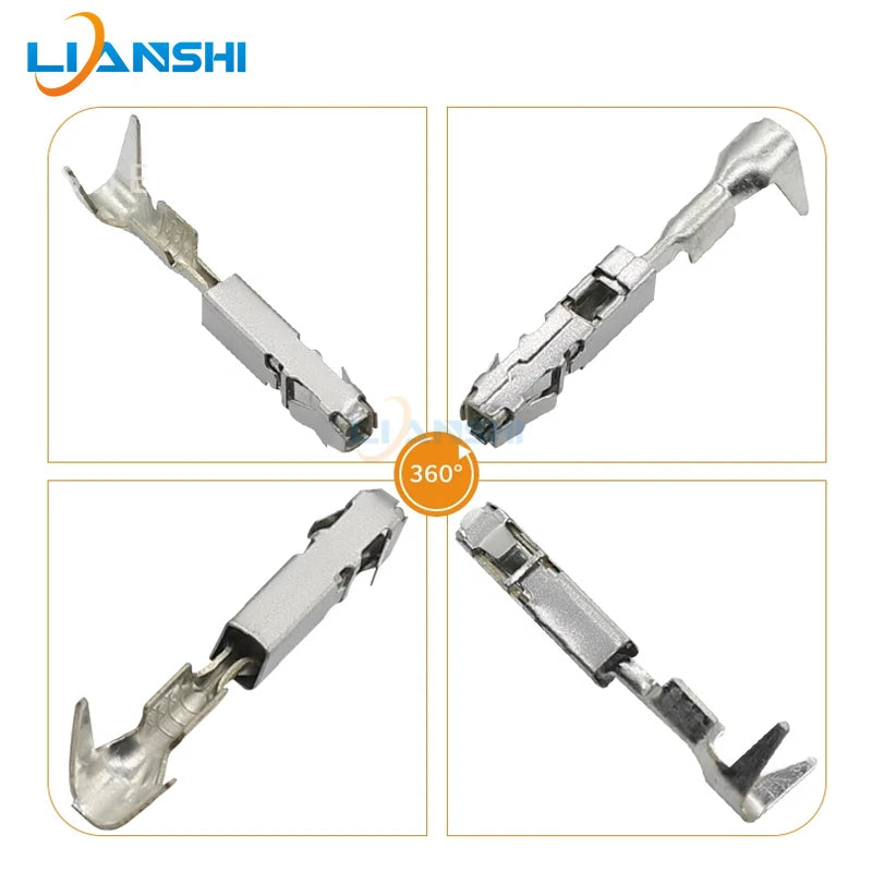 100pcs DJ627A-E1.5A plug-in terminal 1241380-1 is applicable to the J519 standard for Volkswagen Sagitar, Magotan and Touran