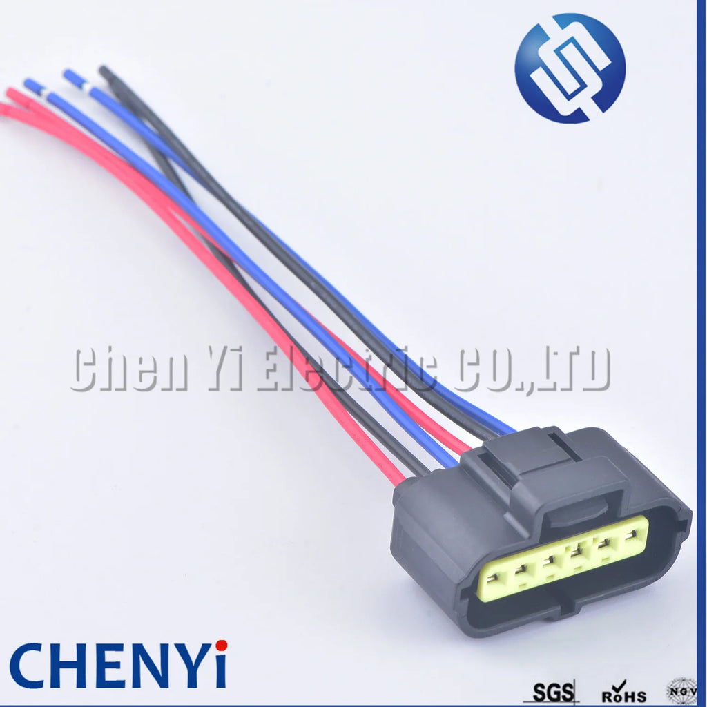 6 Pin 184060-1 Accelerator Pedal pcb Connector Auto Pump Wire Harness plug For Ford Focus Hyundai