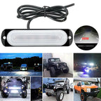Car LED Light12V 24W White 6LED Car Truck Fog Light Lamp Off Road Safety Urgent Signal Truck Side Marker Lights