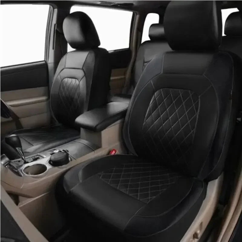 Universal Car Seat Covers Black Fashions Sports Seat Covers PVC Fabric Car Seat Cover Universal Interior Accessories Amagi
