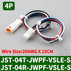 5/20 SETS JST02T/02R-JWPF-VSLE JWPF Series Male Female Plug Docking Harness Mini Car Motorcycle With 20AWG 15CM Wire Connector