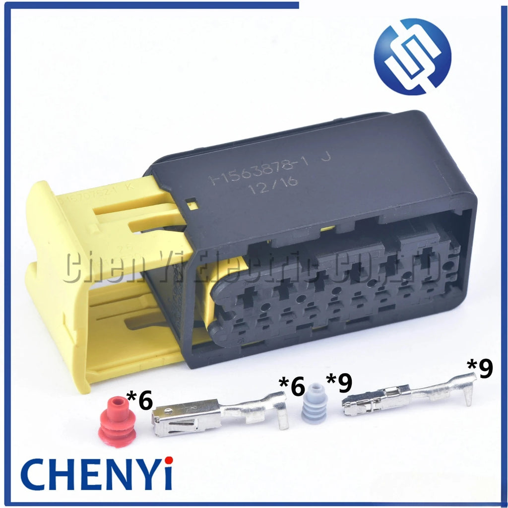 15 Pin Auto plug Bumper radar headlight plugs ABS sensor plug connector plug engine 1-1563878-1 1-1564532-1 1-1564530-1