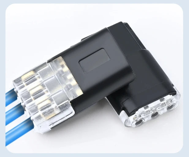 10/1pcs New Electrical Connector 3-Wire Interchangeable Quick Wire Connector Automotive Wire Cable Ribbon Terminal Connector