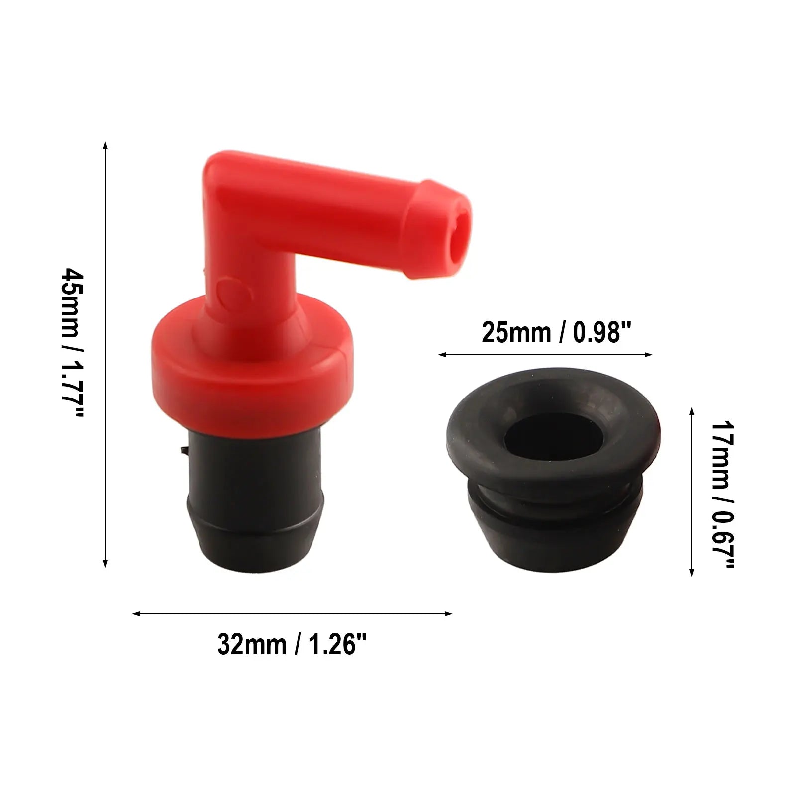 Crankcase Ventilation PCV Valve For Honda For Acura Integra B16 B18 B18C Red PCV Valve 17130-PM6-G01 Car Accessories