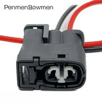 1 Set 2 Pin Car Injector Electrical Cable Connectors Female Wire Harness Plug 90980-11246 7283-8226-30 For Toyota Hyundai Mazda