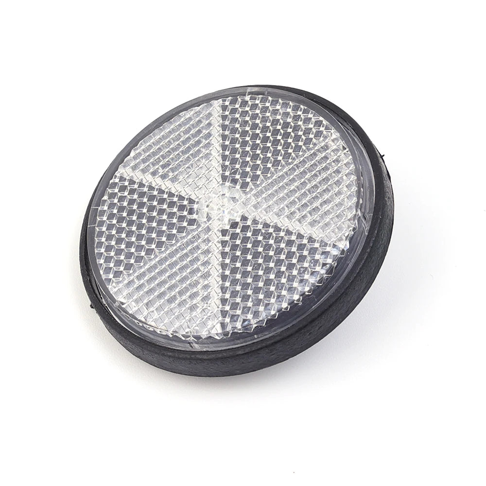 Motorcycle Circular Reflector Electric Vehicle Bicycle Waterproof Dustproof Night Warning Reflector 6mm Hexagonal Screw Fixation