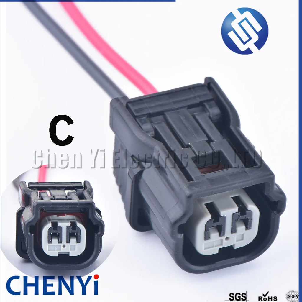 2 Pin Air Intake Temperature Sensor  ignition coil plug ABS sensor Connector 6189-0891 6189-0890 6189-7036 for Honda Accord CRV