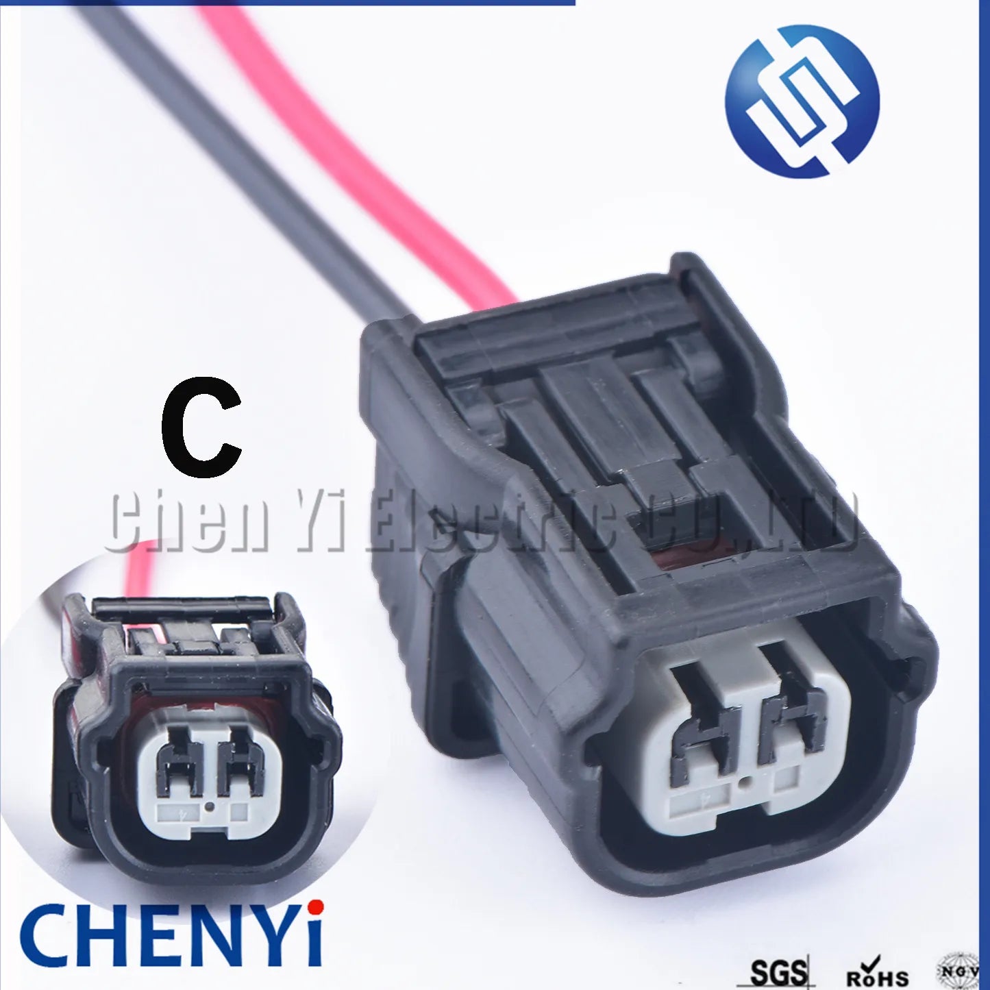 2 Pin Air Intake Temperature Sensor  ignition coil plug ABS sensor Connector 6189-0891 6189-0890 6189-7036 for Honda Accord CRV