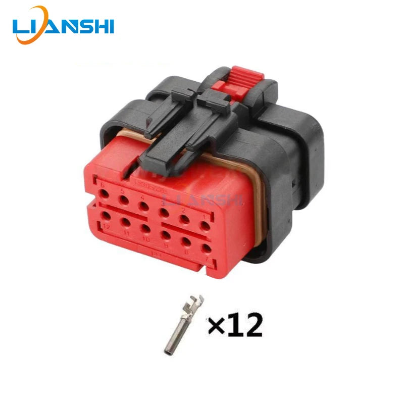 776437-1/776438-1 is suitable for the 12p male and female wire harness plug of the excavator plug connector DJ73121-1.6-11/21