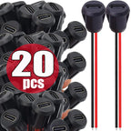 1-20pcs USB Connector Type-C Waterproof with Female Socket 2Pin Fast Charging Jack Charging Port USB-C Charger Plug Socket Tools