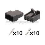 10-PIN Unsealed Automobile Electric Cable Connector 1.5mm Series Male Female Connectors Cable Plug For Toyota 7289-7613-30