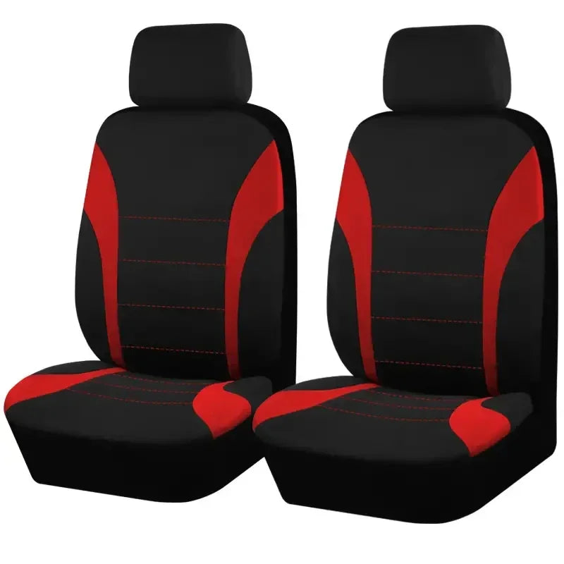 Auto Parts Car Seat Cover Polyester Fabric 5 Piece Set Four Season Universal Airbag Safe Truck Van Front/Rear Cushion amagi