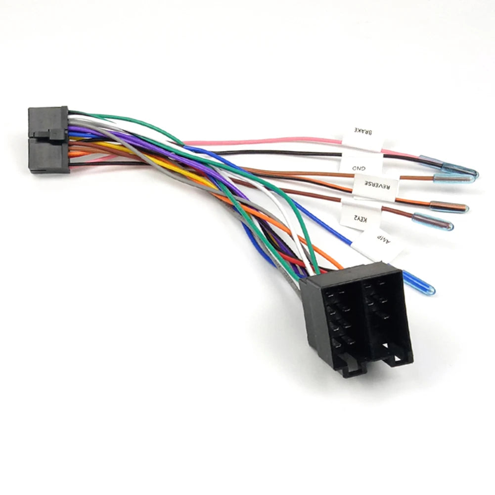 20-Pin Cable Adapter To ISO Wiring Harness Adapter 20-Pin ISO Car Radio Power Supply Adapter Cable Motherboard