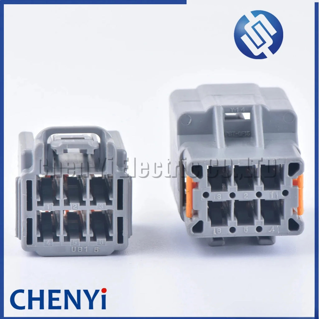 1 Set 6 Pin 2.8 series male female car connector connector Window control switch plug 7283-6466-40 7282-6466-40 For Ford F250