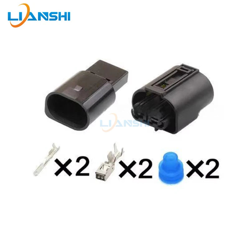 1-968643-1 suitable for BMW snail electric horn connector 1-968642-1 Wire harness plug DJ7026-3.5-11/21