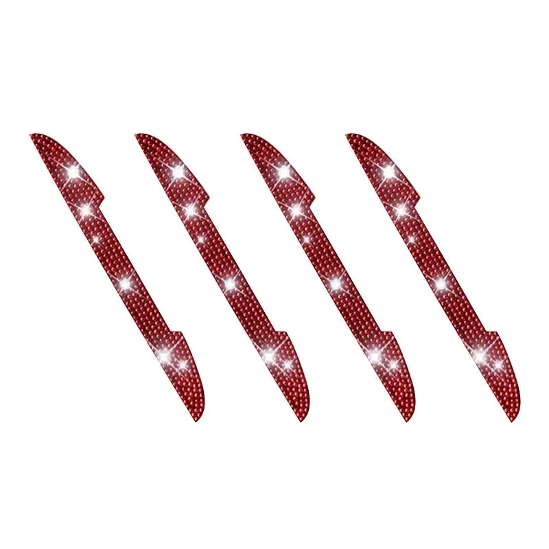 Bling Diamond Car Anti-Collision Strip Rearview Mirror Door Handle Prevent Decoration Rhinestone Scratch Resistant Strip Amagi