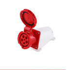 Industrial IP67 Plug 3/4/5 Pin 125A Waterproof Dustproof Socket Male and Female Wall Mounted Panel Concealed Conductor 380V 415V