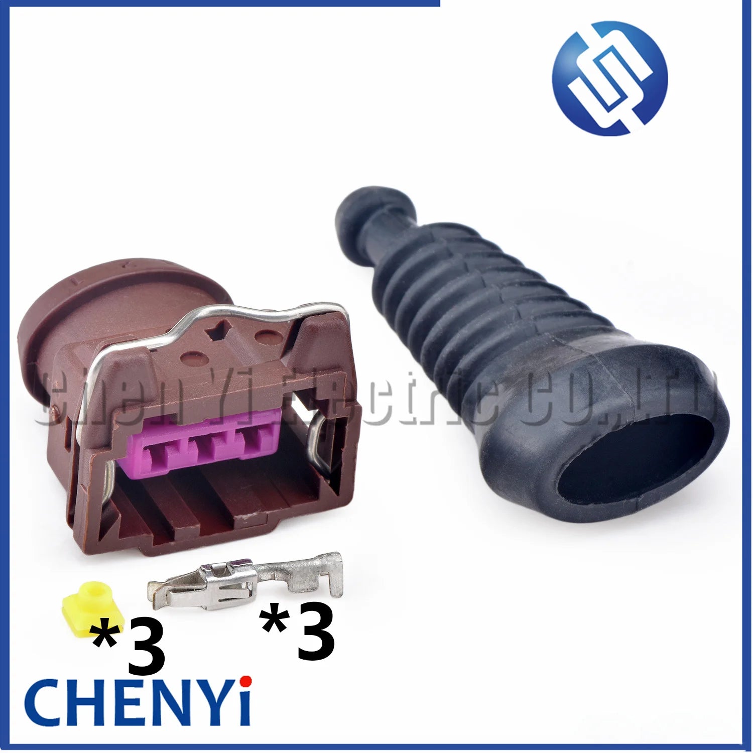 3 Pin Auto Fuel Injector connector ECU Sensor PSA  Knock Sensor Speed Sensor Plug 144474-2 144474-3 144474-4 144474-5 443906233
