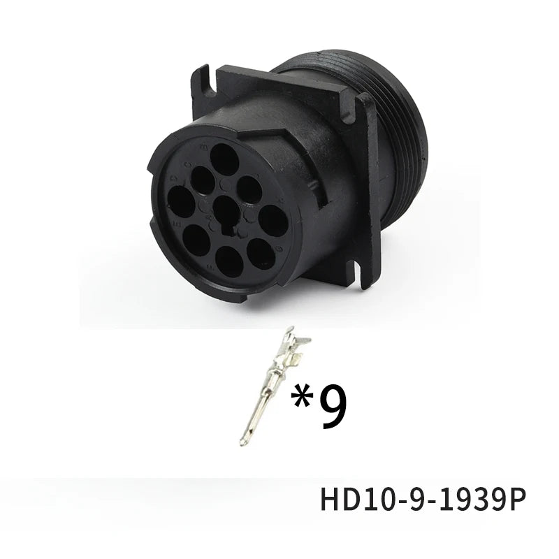 Suitable for Deutsch type connector 9-core diagnostic interface HD16-9-96S waterproof connector HD10-9-1939P-P080