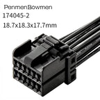 1 Set 6 8 12 16 20 Pin 1.2mm Sheathed Car Window Lifter Plug Connector Wire Harness 174047-2 174045-2