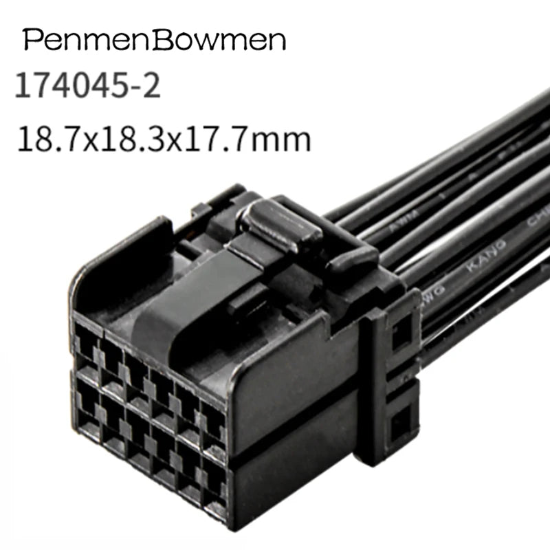 1 Set 6 8 12 16 20 Pin 1.2mm Sheathed Car Window Lifter Plug Connector Wire Harness 174047-2 174045-2