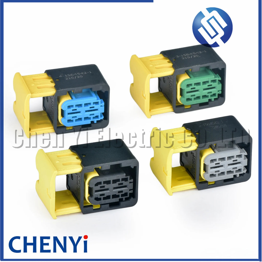 2 Pin female 6.3mm series Automotive waterproof connector wire harness Plug 1-1564542-1 2-1564542-1 3-1564542-1 4-1564542-1
