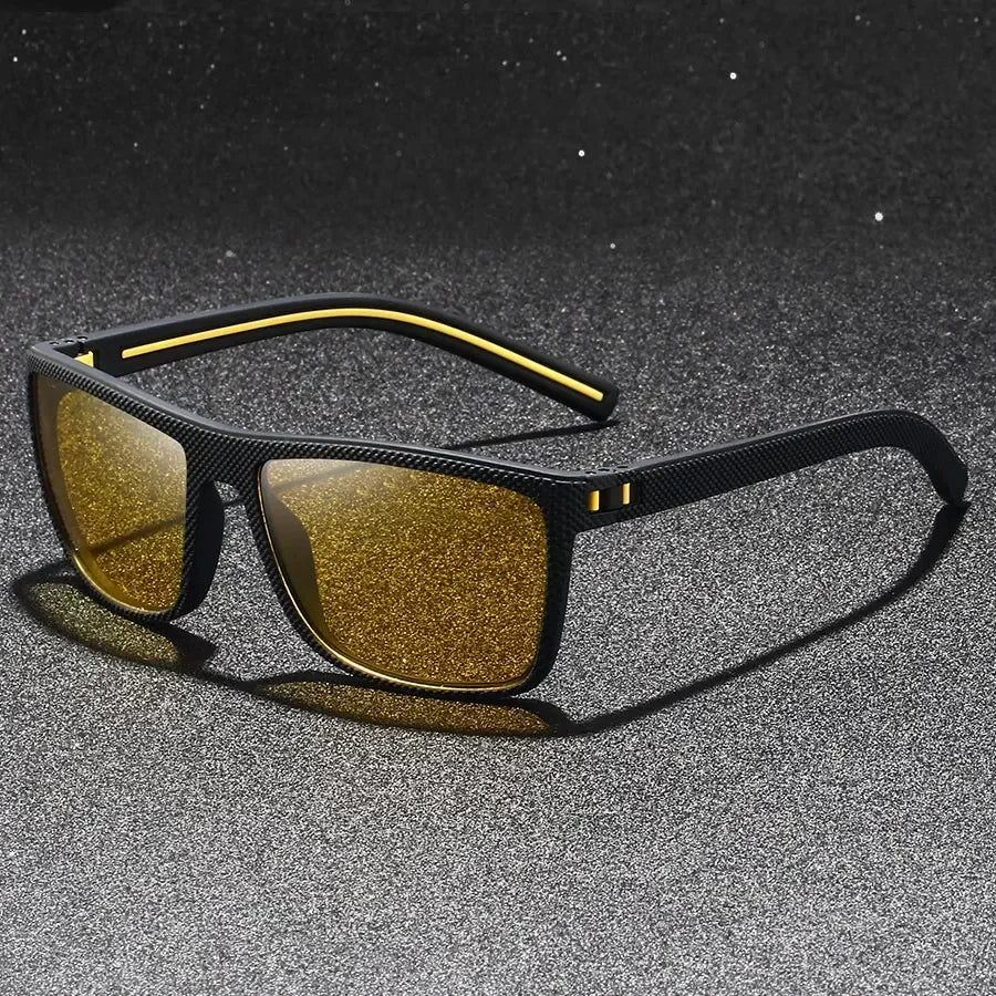 Fashion Vintage Square Sunglasses Men Women Driving Fishing Luxury Brand Designer Sun Glasses Retro Eyewear UV400 Eyewear Amagi