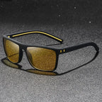 Fashion Vintage Square Sunglasses Men Women Driving Fishing Luxury Brand Designer Sun Glasses Retro Eyewear UV400 Eyewear Amagi