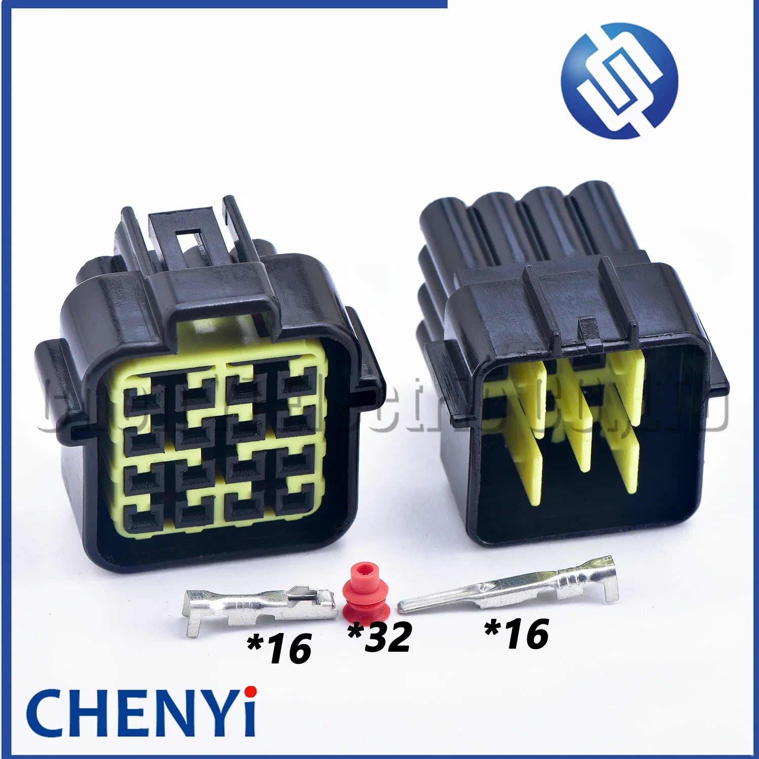 16 Pin Black Furukawa Sealed Waterproof Electrical Auto Wire Harness Connector Plug FW-C-16M-B FW-C-16F-B For motorcycle