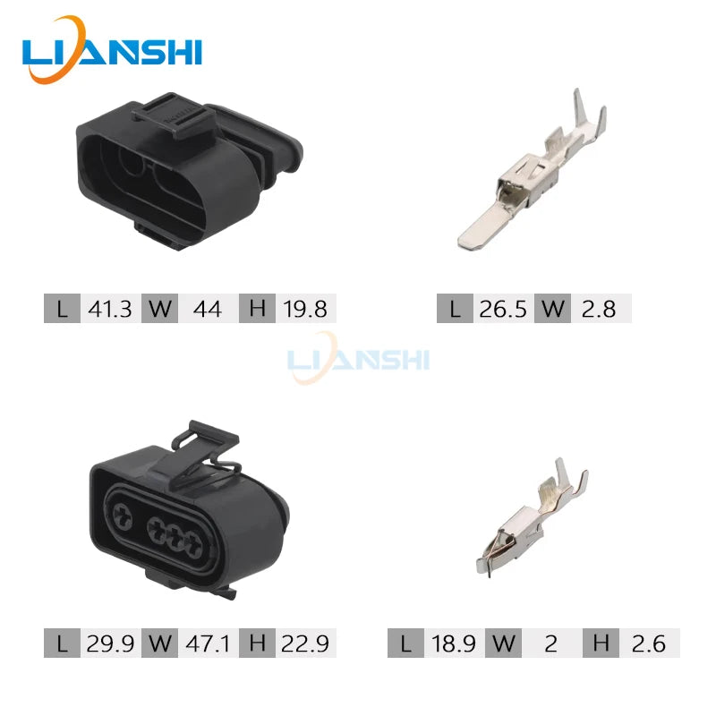 3A0973334/3304 is suitable for the oxygen sensor wiring harness plugs of Volkswagen Jetta, Bora, Hongqi, Audi and Santana