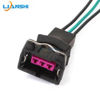 Universal odometer, temperature control sensor, fuel injector, connector, plug, wire, socket, and connector for automobiles