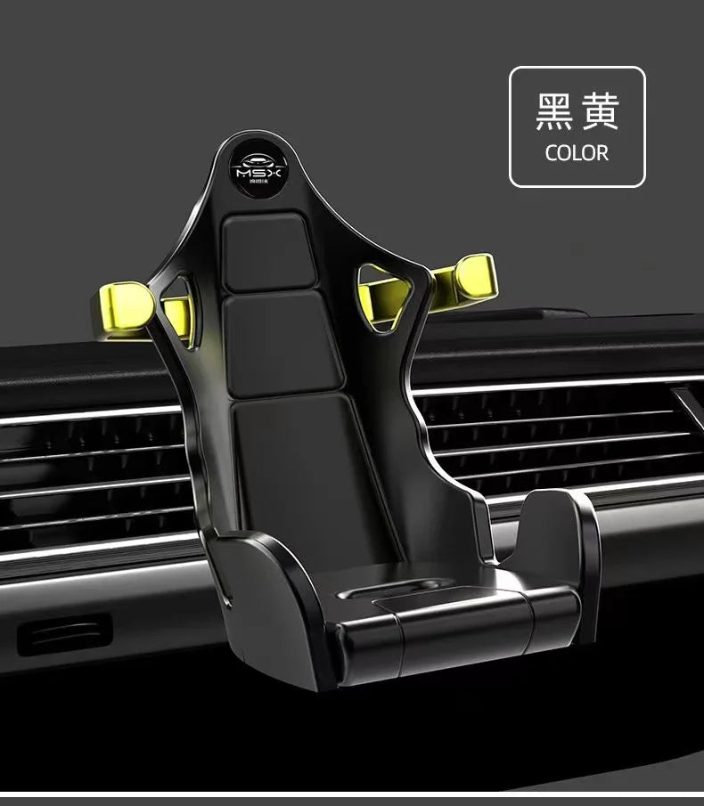 Racing Seat Car Mobile Phone Holder Stable And Shock-Resistant Car Navigation Bracket For Universal Accessories Tools
