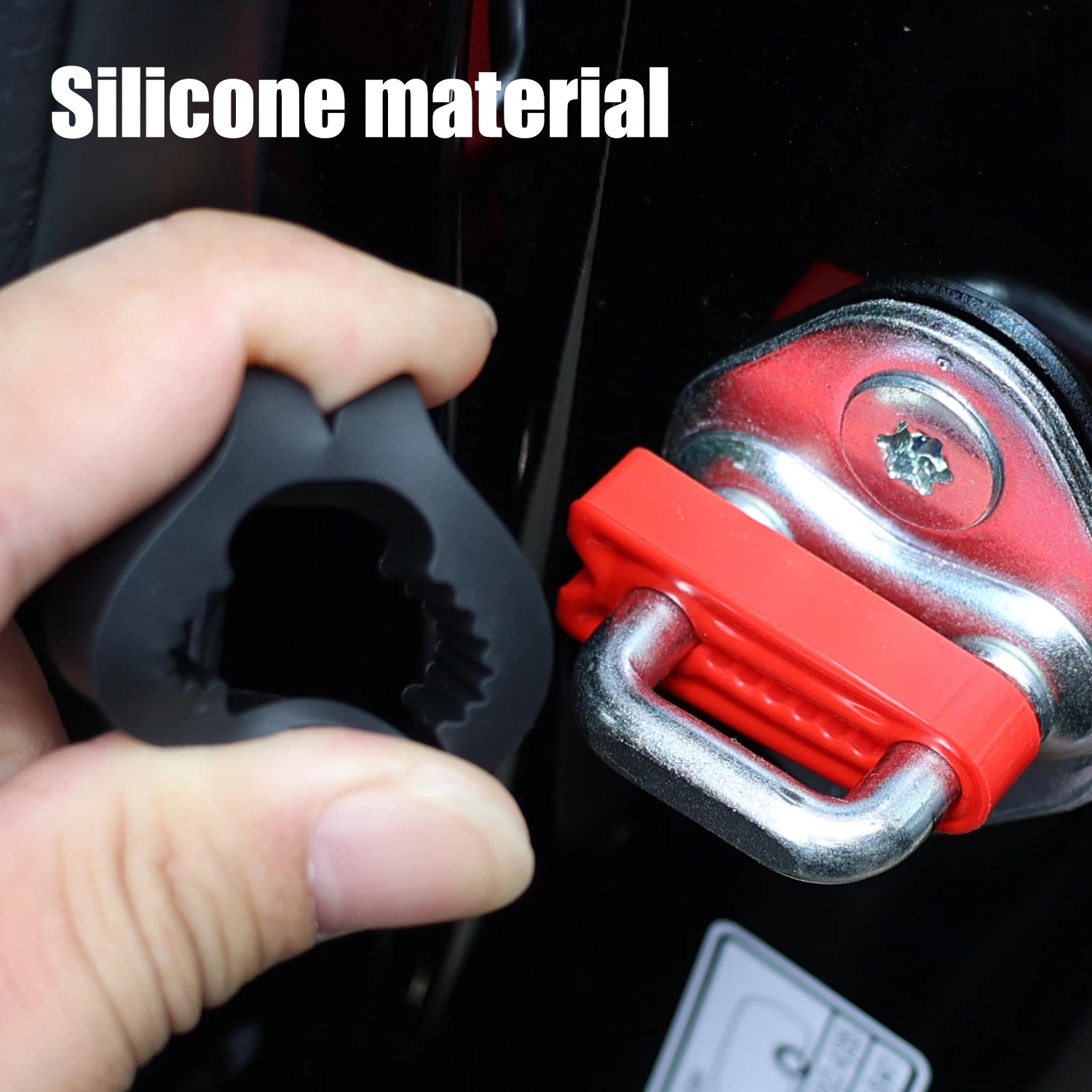 Car Door Latch Stopper Damper Buffer Pad Anti Rattle Silicone Shock Absorber Sound Insulation Noise Reduction Sticker Accessory