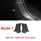 For Tesla Model Y Trunk Sill Protector Premium TPE Rubber Boot Bumper Guards with ABS Sides Bar Fender Cover for Enhanced amagi