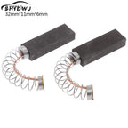 2Pcs/set Motor Carbon Brushes for Power Tools Grind Accessories Repairing Spare 32*11*6mm