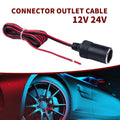 New 12V 24V Cigarette Lighter with 30cm Cable Wire Cord Power Supply Socket 15A Male Plug Adapter Auto Connector Outlet Charger