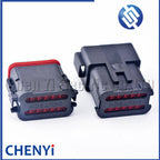 12 Pin Black DT series Connector Waterproof Plug Socket DT06-12S DT04-12P DT06-12S-E005 DT04-12P-E005 with pins For Deutsch