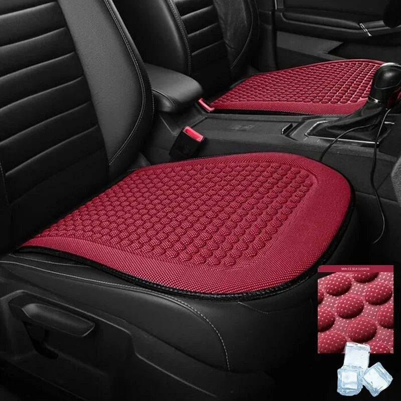 Winter Car Seat Cushion Short Plush Seat Protector Pad with Non-Slip Backing Flocking Cloth Cover Universal Front Covers Amagi
