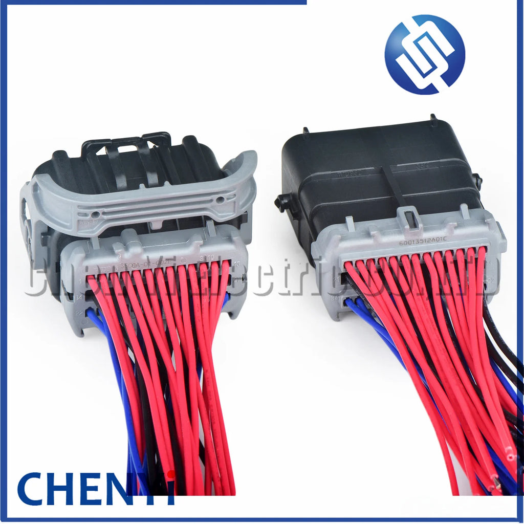 34 Pin Automotive waterproof connector Car Engine wire harness plug 3508A-01-002E 60013512A01C 60013508A01B C146 For Ford