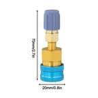 Quick Fitting Coupler  Adapter For R1234YF To  R134A Low Side Quick Coupler  Car Air-Conditioning Hose  Charging Fitting Tool