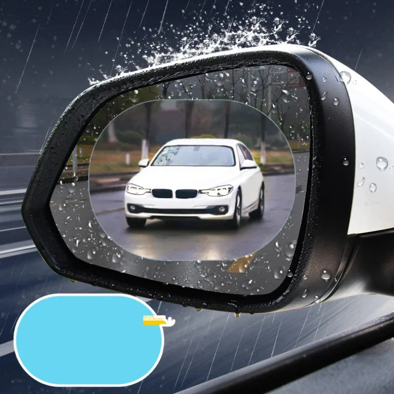 1-4PCS Car Side Window Rearview Rain Film Anti-Fog Rain-proof Car Window Mirror Waterproof Sticker Films Decals Rain Proof Films