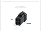 1 Set 2 3 4 6 8 Pin JST Miniature Small Current Rearview Mirror Black Electrical Connectors Wire Harness Plug for Motorcycle