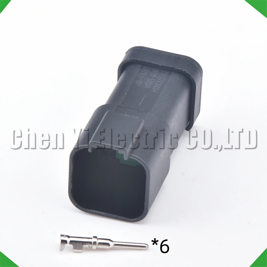6-Pin Connector Black series Connector Waterproof Socket Deutsch Engineering Vehicle