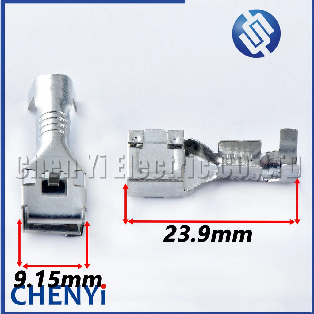 20 Pcs 7.8mm Female series Wiring Terminals Crimping Loose Cable Splice Brass tin-plating Pins DJ627A-7.8C G501 G503